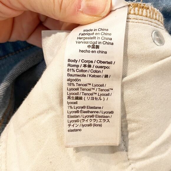 J. Crew Slim High Rise Wide Leg Jeans Light Indigo Wash Blue 30 / 10 - Picture 5 of 10